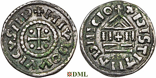 Денье, Каролинги, Louis le Pieux (814-840), Unknown mints, Depeyrot 1179