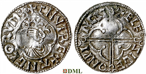 Денарий, Англия, Cnut (1016-1035), м.д. Winchester, монетарий Ælfsige, North 781