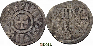 Обол, Каролинги, Pepin II (839-852), м.д. Bourges, Depeyrot 51J
