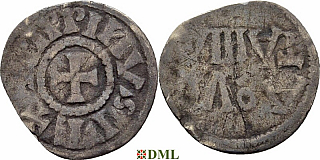 Обол, Каролинги, Pepin II (839-852), м.д. Bourges, Depeyrot 51J