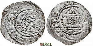 Денарий, Германия, Франкония, Heinrich III (1039-1056), м.д. Mainz, Dbg. 793