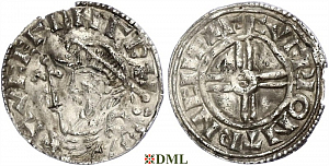 Денарий, Швеция, Harthacnut (1022-1050), м.д. Sigtuna, Malmer 14.557