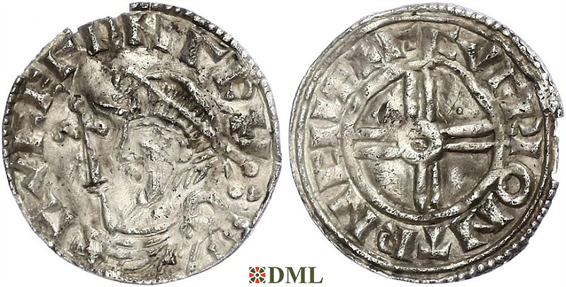 Денарий, Швеция, Harthacnut (1022-1050), м.д. Sigtuna, Malmer 14.557