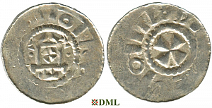 Денарий, Германия, Саксония, Anonymous bishop, м.д. Magdeburg, Dbg. 1330