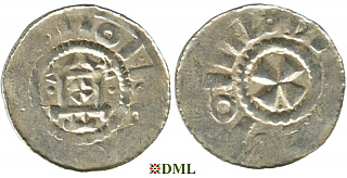 Денарий, Германия, Саксония, Anonymous bishop, м.д. Magdeburg, Dbg. 1330