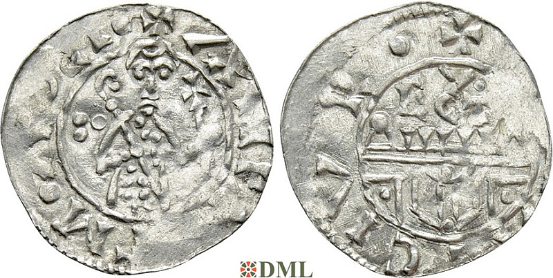 Денарий, Германия, Нижняя Лотарингия, Wilhelm (B.) (1054-1076), м.д. Utrecht