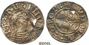 Денарий, Англия, Cnut (1016-1035), м.д. York, монетарий Svnolf, North 787