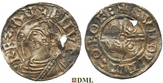 Денарий, Англия, Cnut (1016-1035), м.д. York, монетарий Svnolf, North 787