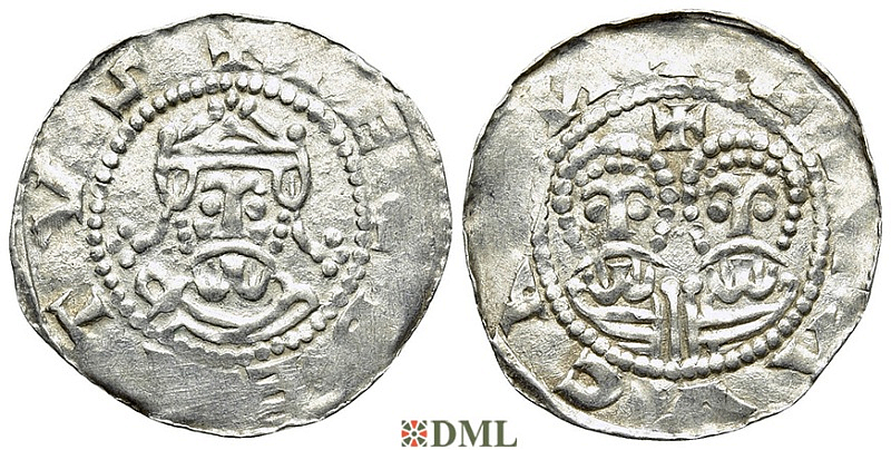 Денарий, Германия, Нижняя Лотарингия, Gf. Egbert II (1068-1090), м.д. Leeuwarden, Ilisch 2000 22.10