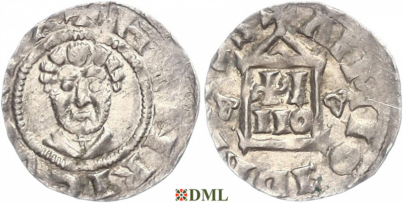 Денарий, Германия, Нижняя Лотарингия, Heinrich III (1039-1056), м.д. Duisburg, Dbg. 368