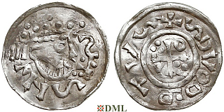 Денарий, Германия, Бавария, Heinrich II (1002-1024), м.д. Salzburg, Hahn 1976, 93