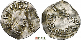 Денарий, Германия, Нижняя Лотарингия, Heinrich III (1039-1046), м.д. Huy, Ilisch 2014, 33.13