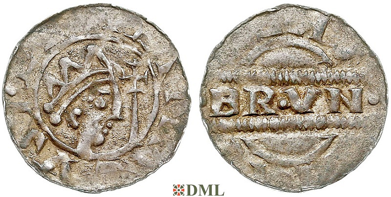 Денарий, Германия, Нижняя Лотарингия, Bruno III (1050-1057), м.д. Leeuwarden, Ilisch 2000, 21.14