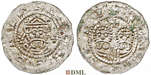 Денарий, Германия, Нижняя Лотарингия, Gf. Egbert II (1068-1090), м.д. Leeuwarden, Ilisch 2000 22.10