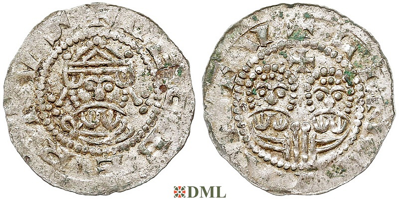 Денарий, Германия, Нижняя Лотарингия, Gf. Egbert II (1068-1090), м.д. Leeuwarden, Ilisch 2000 22.10