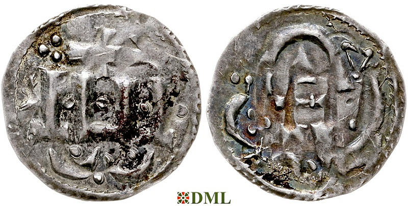 Денарий, Дания, Harald I (936-987), м.д. Hedeby, Hbg. 1