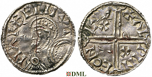 Денарий, Дания, Hardeknut (1035-1042), м.д. Lund, Hbg. 28