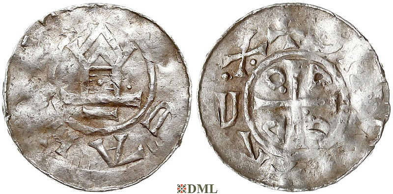 Денарий, Германия, Саксония, Нижняя Саксония, м.д. Goslar, type OAP