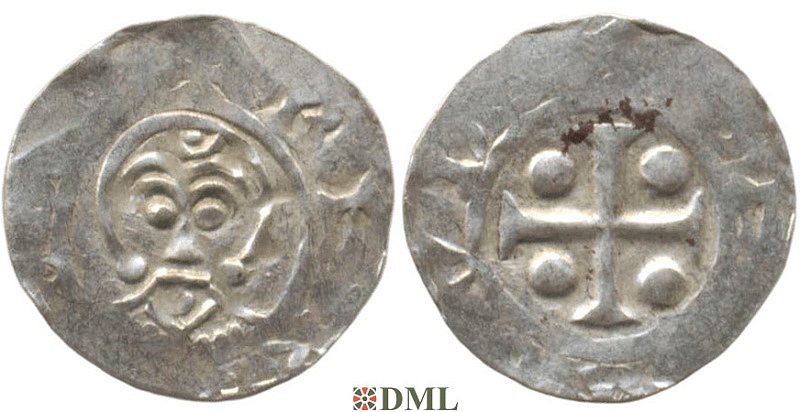 Денарий, Германия, Нижняя Лотарингия, B. Bernold (1046-1054), м.д. Deventer