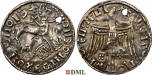 Денарий, Дания, Hardeknut (1035-1042), м.д. Lund, Hbg. 4
