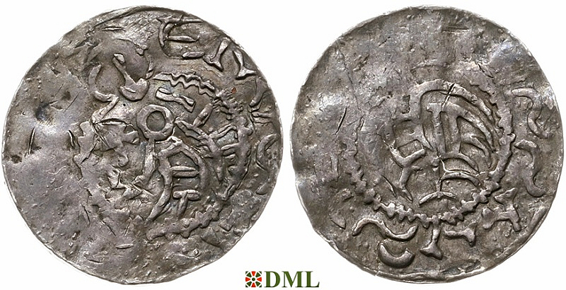 Денарий, Славянские страны, Anonymous bishop, подражание денарию Bretislav I (1037-1055)