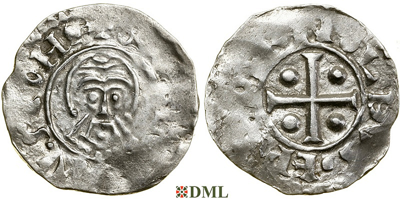 Денарий, Германия, Нижняя Лотарингия, Bernold (1046-1054), м.д. Deventer, Ilisch 2000, 1.12