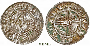 Денарий, Англия, Knut (1016-1035), м.д. London, монетарий ?, North 787