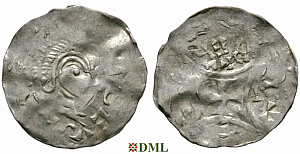 Денарий, Германия, Нижняя Лотарингия, Heinrich III (1046-1056), м.д. Luttich, Ilisch 2014, 34.24