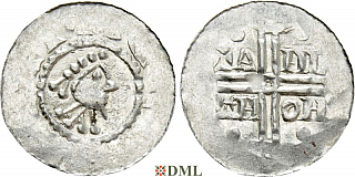 Денарий, Германия, Нижняя Лотарингия, Gf. Hermann (1020-1051), м.д. Emden, Dbg. 772