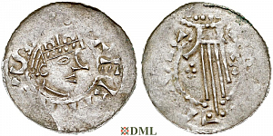 Денарий, Германия, Швабия, Heinrich II (1002-1024), м.д. Esslingen, Dbg. 951