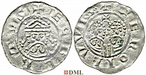 Денарий, Германия, Нижняя Лотарингия, Gf. Egbert II (1068-1090), м.д. Garrelsweer