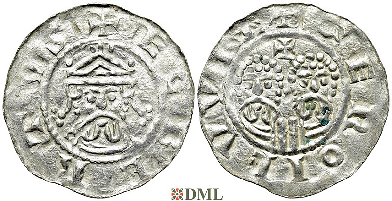 Денарий, Германия, Нижняя Лотарингия, Gf. Egbert II (1068-1090), м.д. Garrelsweer