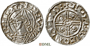Денарий, Англия, Cnut (1016-1035), м.д. London, монетарий Wulfric, North 787