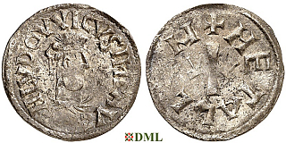Денье, Каролинги, Louis le Pieux (814-840), м.д. Melle, Depeyrot 607