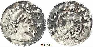 Денарий, Германия, Нижняя Лотарингия, Heinrich II (1002-1024), м.д. регион Meuse, Ilisch 2014 35.9