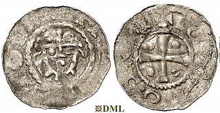 Денарий, Германия, Нижняя Лотарингия, Hermann (1059-1074), м.д. Jever, Dbg. 596