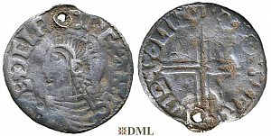 Денарий, Англия, Æthelred II (978-1016), м.д. Lincoln, монетарий Kolgrimr, North 774