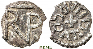 Денье, Каролинги, Pepin le Bref (752-768), м.д. Strasbourg, Depeyrot 952