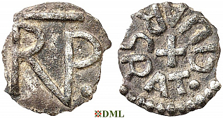 Денье, Каролинги, Pepin le Bref (752-768), м.д. Strasbourg, Depeyrot 952