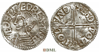 Денарий, Англия, Æthelred II (978-1016), м.д. London, монетарий Eadwold, North 774