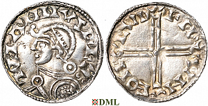 Денарий, Дания, Magnus I (1042-1047), м.д. Lund, Hbg. 1