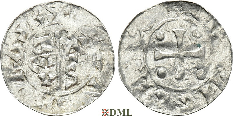Денарий, Германия, Нижняя Лотарингия, B. Bernold (1040-1054), м.д. Groningen, Ilisch 2000 18.3