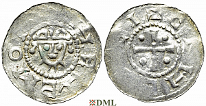 Денарий, Германия, Нижняя Лотарингия, Hermann (1059-1074), м.д. Jever, Dbg 597