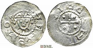 Денарий, Германия, Нижняя Лотарингия, Hermann (1059-1074), м.д. Jever, Dbg 597