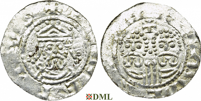 Денарий, Германия, Нижняя Лотарингия, Egbert II (1068-1090), м.д. Bolsward, Ilisch 2000, 22.7