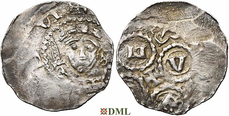 Денарий, Германия, Нижняя Лотарингия, Anonymous bishop, м.д. Maastricht, Ilisch 2014, 39.12