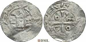 Денарий, Германия, Саксония, Anonymous bishop, м.д. Magdeburg, Dbg 1775