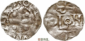Денарий, Германия, Саксония, Anonymous bishop, м.д. Soest, Dbg. 342