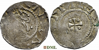 Денарий, Германия, Саксония, Heinrich II (1002-1024), м.д. Dortmund, Dbg. 752