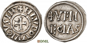 Денье, Каролинги, Louis le Pieux (814-840), м.д. Venise, Depeyrot 1116 D